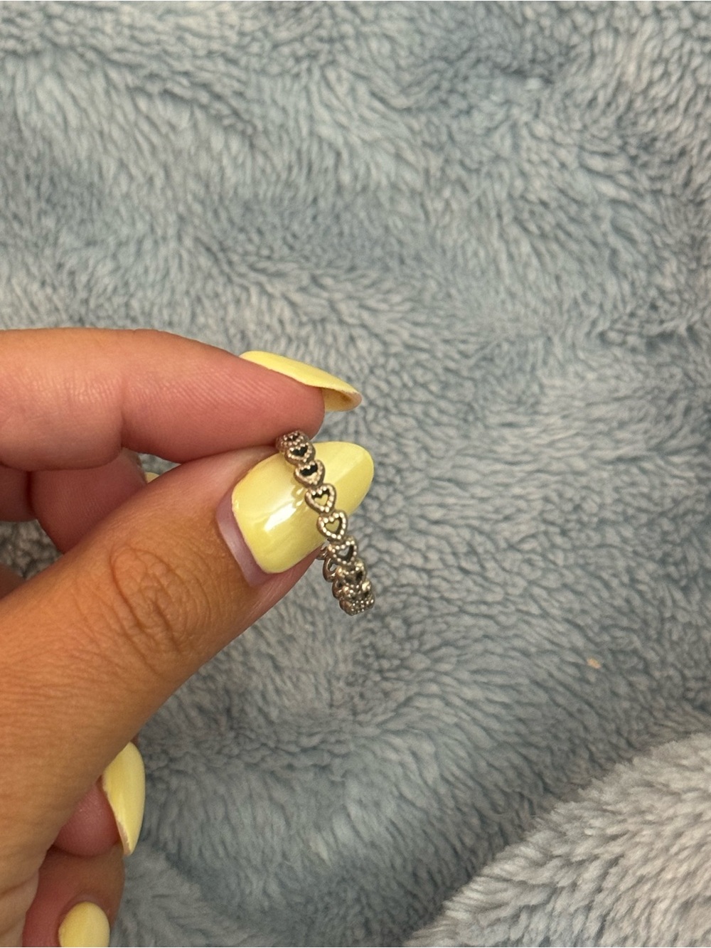 Open heart Pandora ring